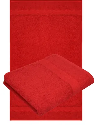 Produktbild von Betz 2 Stück Handtücher 50x100 cm PREMIUM 100% Baumwolle Farbe: rot
