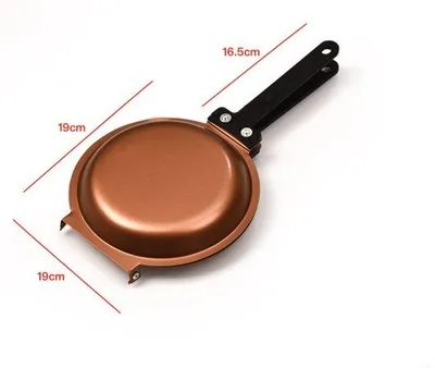 Produktbild von Runde doppelte Pfannen, Backofenform, orange, Metallpfannen
