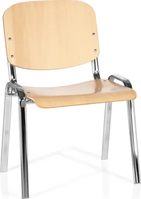 Produktbild von hjh OFFICE Vierfußstuhl XT 600 C H Holz Stuhl bis 100 kg belastbar