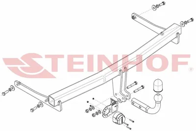 Produktbild von STEINHOF V-096 Anhängerkupplung 2200kg Max für VW Passat CC (357)