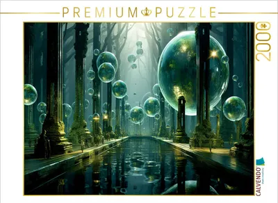 Produktbild von CALVENDO Puzzle Grüne Landschaft | 2000 Teile Lege-Größe 90x67cm Foto-Puzzle für glückliche Stunden