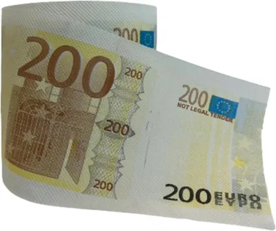 Produktbild von Toilettenpapier 200 Euro, 3-lagig, super weich, für Partys und Scherze