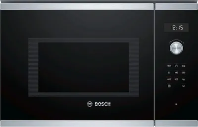 Obrázok produktu pre Bosch Serie 6 BFL554MS0, Vstavaný, Sólo mikrovlnná rúra, 25 L, 900 W, Vstavaný displej, LED