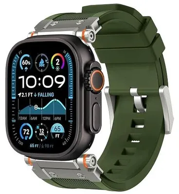 Zdjęcie produktu dla Paski do apple watch ultra 2 49MM silikon stal nierdzewna zestaw