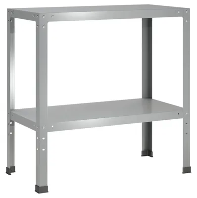 Zdjęcie produktu dla Stół do roślin, 100 x 40 x 80 cm, stal ocynkowana, kolor srebrny