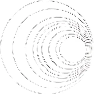 Immagine prodotto di Anello in metallo 15 cm bianco 7610877473185