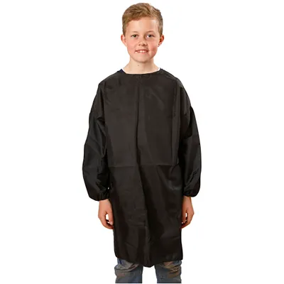 Produktbild von Creativ Company CC Langärmelige Künstlerschürze Schwarz 7-12 Jahre