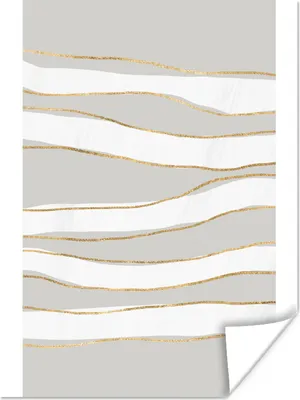 Produktbild von MuchoWow® Poster Linie - Abstrakt - Muster 90x120 cm - Wohnzimmer