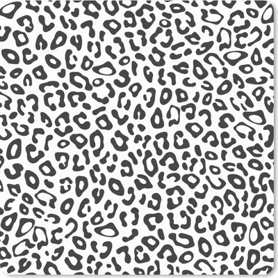 Produktbild von MuchoWow® Mauspad Mousepad Design - Pantherdruck - Schwarz - Weiß - Muster 30x30 cm - Mousepads - Maus Mat - Pad - Mausunterlage - Gaming
