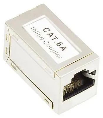 Produktbild von Patchkabelkupplung Cat. 6A RJ45 vollgeschirmt Metallgehäuse