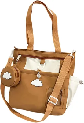Produktbild von Transparente Schultertasche in Größe A, lässige Laptoptasche, Umhängetasche