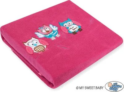 Produktbild von Babydecke aus Polarfleece, Wickeldecke, extra weich und warm für Kinderwagen oder Kinderbett