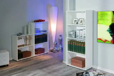 Immagine prodotto di Libreria sinistra 'Arco 3' 145 cm Con 4 livelli Regolabile Bianco