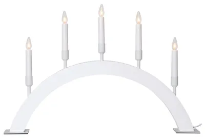 Produktbild von Star Trading 214-47, Leichte Dekorationsfigur, Weiß, IP20, Weiß, 5 Glühbirne(n), E10
