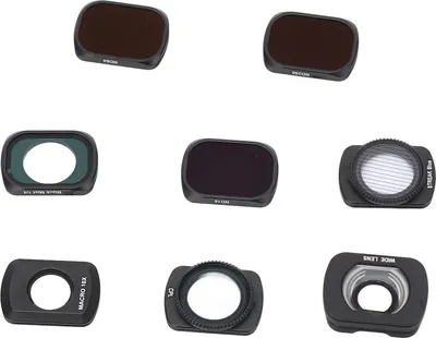 Zdjęcie produktu dla Zestaw filtrów do aparatu 8 w 1 szerokokątny filtr makro 1/4 ND16 ND64 ND256 CPL8 filtr ND do drona Osmo Pocket3