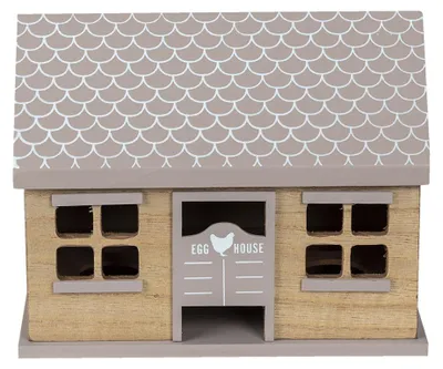 Image de Clayre & Eef Meuble à œufs Maison 23x13x18 cm Bois brun