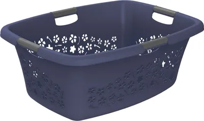 Produktbild von Wäschekorb - Dunkelblau - Kunststoff - B 65 cm - mit Griffen