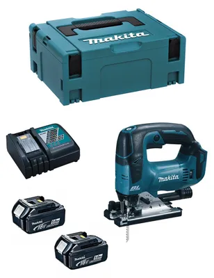 Imagen del producto de Sierra de Calar MAKITA DJV182RTJ (2 x 5,0 Ah + DC18RC + MAKPAC 2)