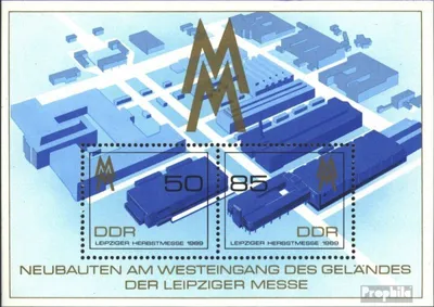 Produktbild von Briefmarken DDR 1989 Mi Block99 (kompl.Ausgabe) Ersttagssonderstempel gestempelt Leipziger Herbstmesse / Bl.99