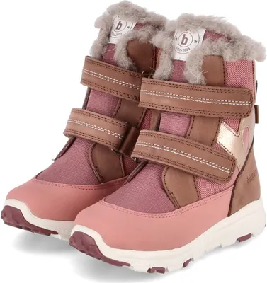 Produktbild von Bisgaard Kinder Stiefeletten/ Winterstiefel SPENCER Rosa Leder Textil wasserfest Größe: 23