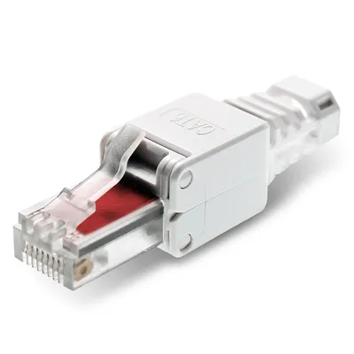 Produktbild von 10x Netzwerkstecker Werkzeuglose Montage Cat5 Cat6 Cat7 LAN Kabel RJ45 Netzwerk