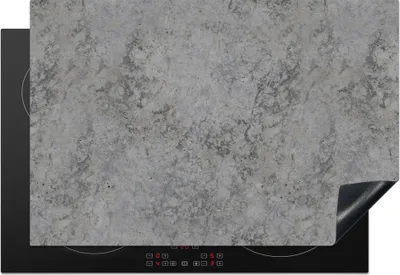 Produktbild von KitchenYeah© Herdabdeckplatte Industriell - Beton - Muster , 76x51cm, Küche Deko, Glaskeramikkochfeld Herdabdeckung, Abdeckplatte fùr Kochfeld