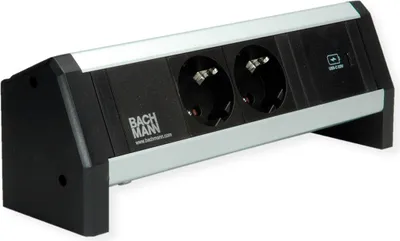 Produktbild von BACHMANN DESK 2xSchutzkontakt USB C, USB Charger 30W GST18