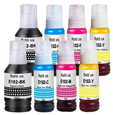 Immagine prodotto di Solidchoice - 8 flaconi di inchiostro per stampante Epson EcoTank 102
