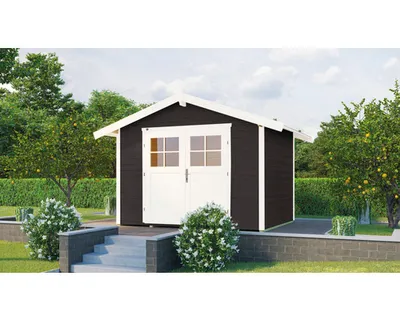 Produktbild von Gartenhaus weka 122 Gr. 4 inkl. Fußboden 380 x 274 cm anthrazit
