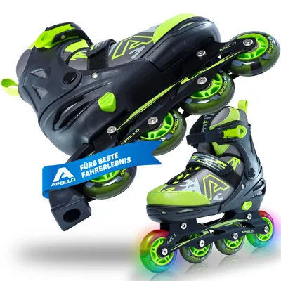 Produktbild von Apollo Champion Adjustable Inline Skate - Green - L - 39-42