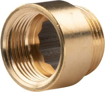 Produktbild von Messing Gewinde-Fitting Hahnverlängerung IG/AG 1' (DN 25) Länge 20 mm - schwere Ausführung
