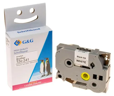 Imagen del producto de G&G 14954 G&G Schriftband kompatibel mit Brother TZe-241