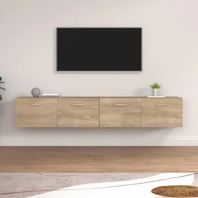 Produktbild von vidaXL Wandschränke 2 Stk. Sonoma-Eiche 100x36,5x35 cm Holzwerkstoff