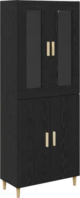 Immagine prodotto di Credenza Rovere Nero 69,5 x 34 x 180 cm