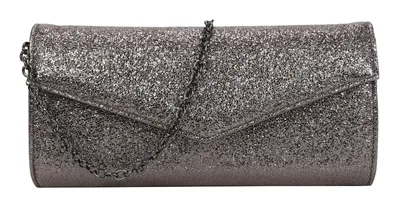 Immagine prodotto di BUFFALO borsa da sera pochette  Glitter Secco Clutch Dark Grey grigio
