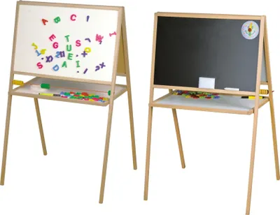 Produktbild von Stand-Magnet-Kindertafel mit Zubehör mit Abakus, 103x65cm