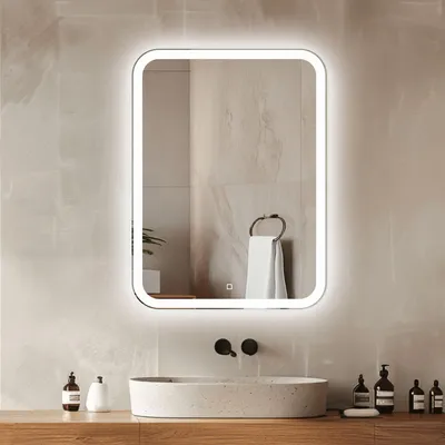 Obrázok produktu pre LED zrkadlo do kúpeľne 50 x 70 cm s dotykovou funkciou