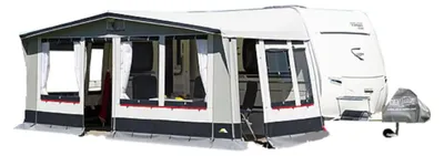 Produktbild von DWT Paradies III 240 Gr. 15 Plus (500 TS) für Hubbett-Caravans - inkl. 25 x 1 mm Gestänge ST - Wohnwagen - Ganzjahresvorzelt - Dauercamping - Winterzelt