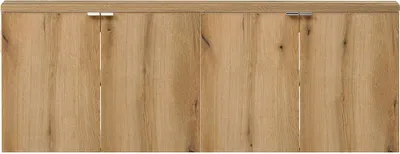 Produktbild von Waschtischunterschrank 'Skelbolu' hängend mit Türen 160 x 60 x 40 cm Eicheoptik