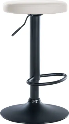 Produktbild von CLP Barhocker Ponte Kunstleder-Bezug weiß Gestell Farbe schwarz