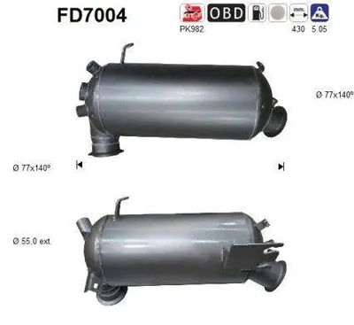 Obrázek produktu pro Filtr Pevných Částic Dpf T5 2.5Tdi 4Motion Euro 4