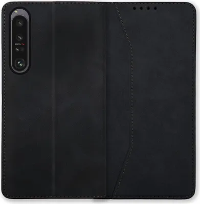 Produktbild von Bookstyle 'Premium' Schutzhülle Klapphülle Schutztasche Etui Cover für Sony Xperia 1 VI - Schwarz