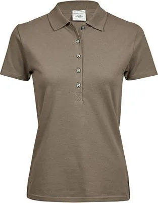 Produktbild von Tee Jays 145 | Damen Luxury Stretch Poloshirt - Farbe: Clay - Größe: S