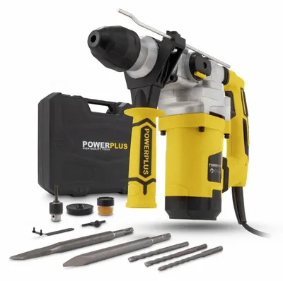 Produktbild von Powerplus POWX1175, SDS, II, Schwarz, Metallisch, Gelb, 800 RPM, 108 dB, AC