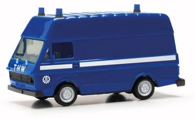 Obrázok produktu pre VOLKSWAGEN LT HD s vysokou strechou THW modrý, HER097628, mierka 1:87, HERPA