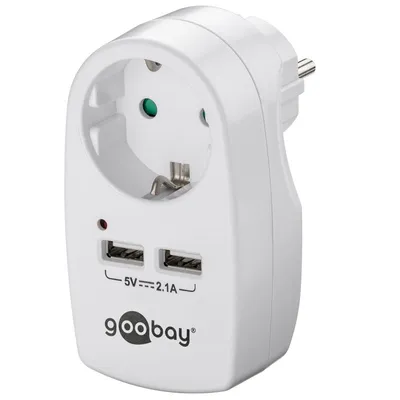 Immagine prodotto di Presa di corrente con 2 porte USB, presa di corrente con messa a terra 2.0A 16A