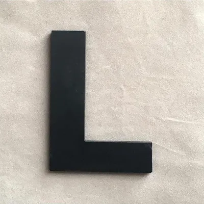 Produktbild von Wandaufkleber Buchstabe schwarz 9 x 7,4 cm, Buchstabe L