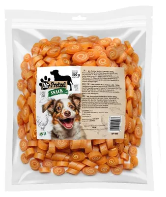 Obrázek produktu pro Mini výcvikový pamlsek Mr. Pretzel pro psy s kuřecím sushi 500g