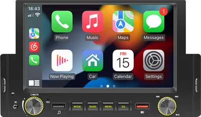 Immagine prodotto di Auto Mp5 Player 6,2 pollici Mp4 Radio Bluetooth Usb interfaccia per Android-auto iOS Carplay nero