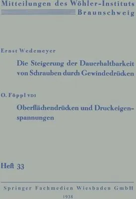 Zdjęcie produktu dla Die Steigerung der Dauerhaltbarkeit von Schrauben durch Gewindedrücken